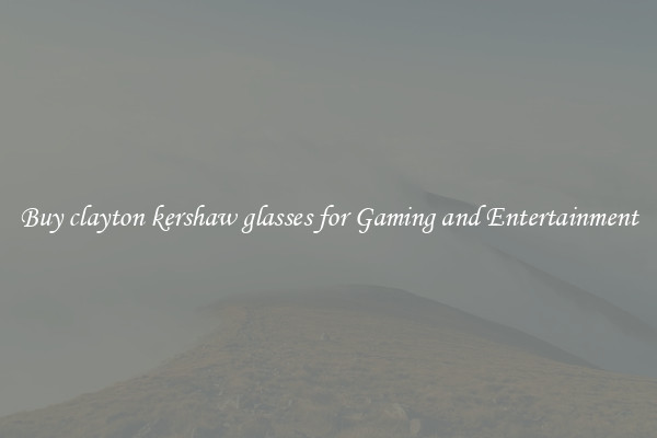 Buy clayton kershaw glasses for Gaming and Entertainment