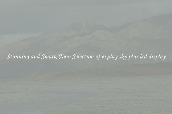Stunning and Smart, New Selection of explay sky plus lcd display