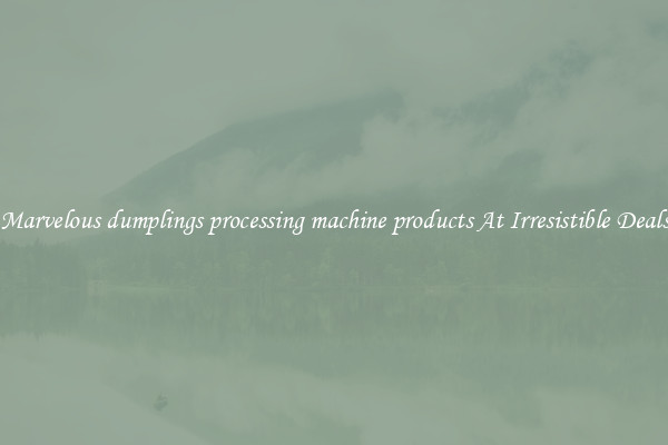 Marvelous dumplings processing machine products At Irresistible Deals