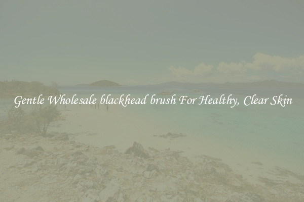 Gentle Wholesale blackhead brush For Healthy, Clear Skin