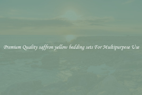 Premium Quality saffron yellow bedding sets For Multipurpose Use