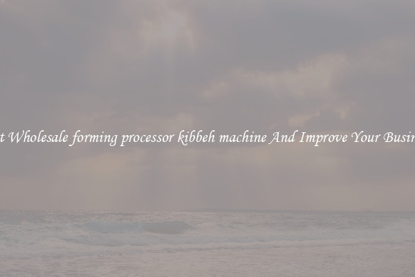 Get Wholesale forming processor kibbeh machine And Improve Your Business